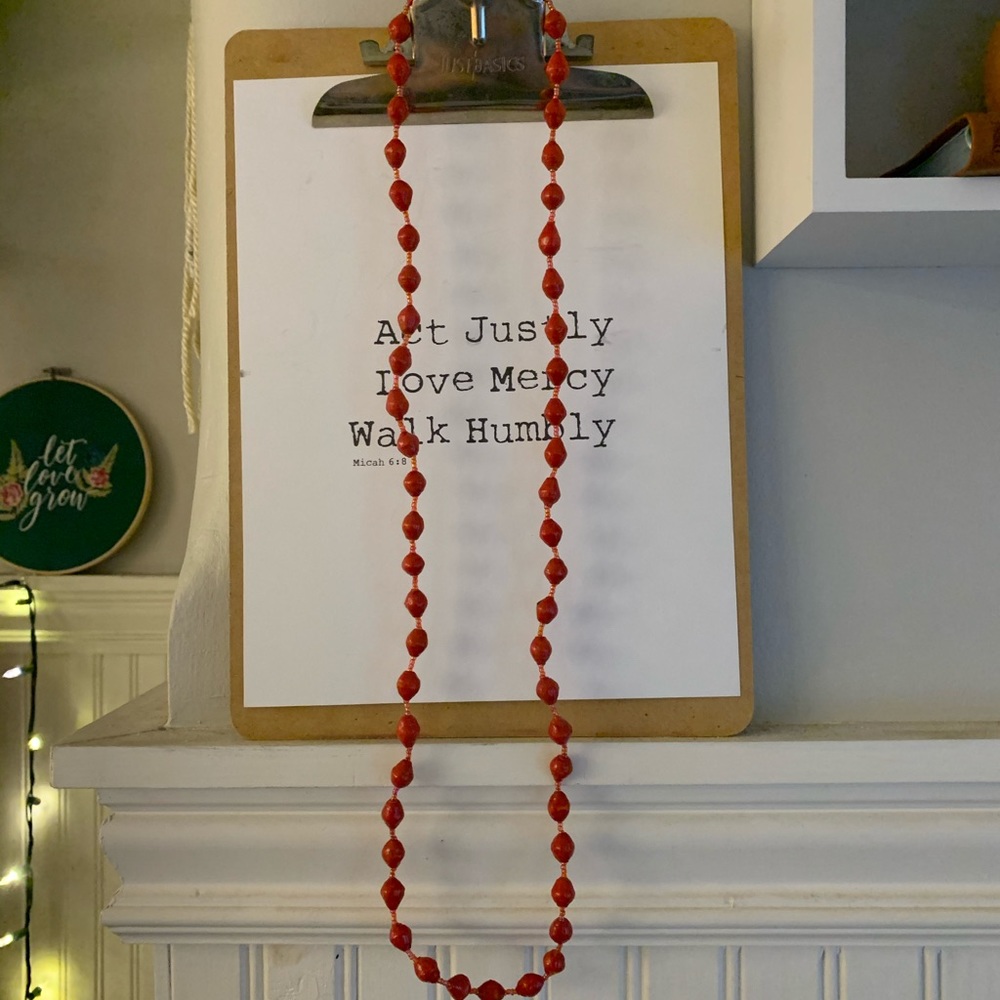 African beaded necklace